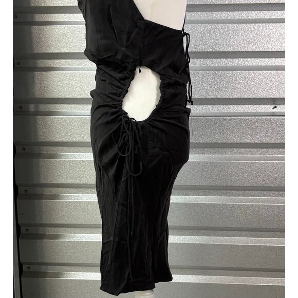 NEW For Love & Lemons Kyra Mini Cutout Black Dress, NWT, Women's Size L - Picture 4 of 10